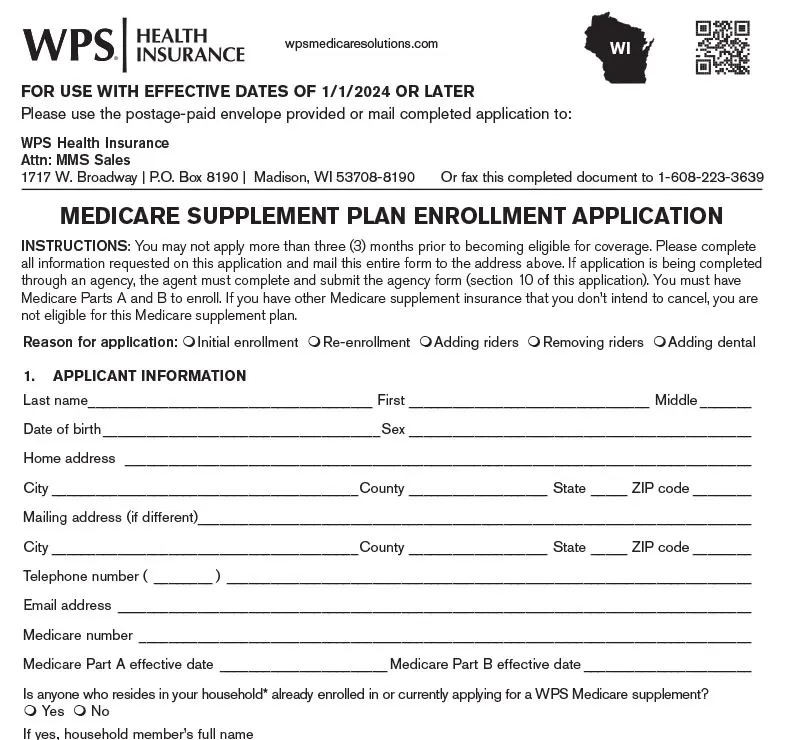Wisconsin Medicare Supplemental Insurance (Medigap) WPS Health Insurance